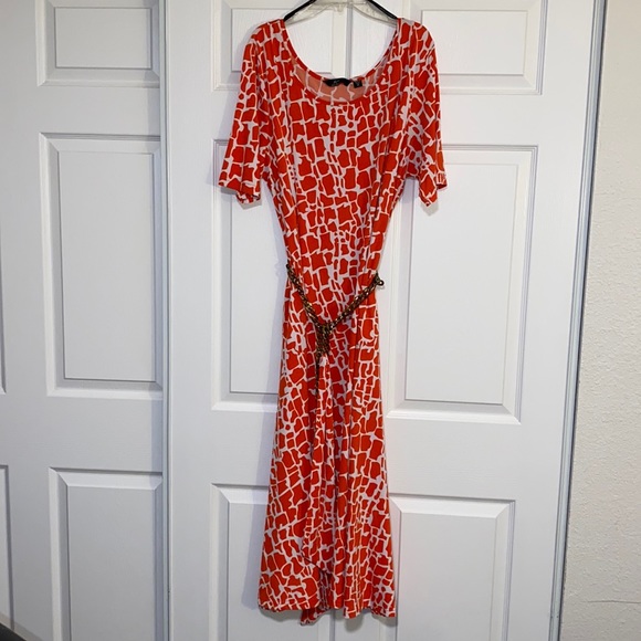 Lemmie for Nina Leonard  graphic print dress 2X - Picture 3 of 4